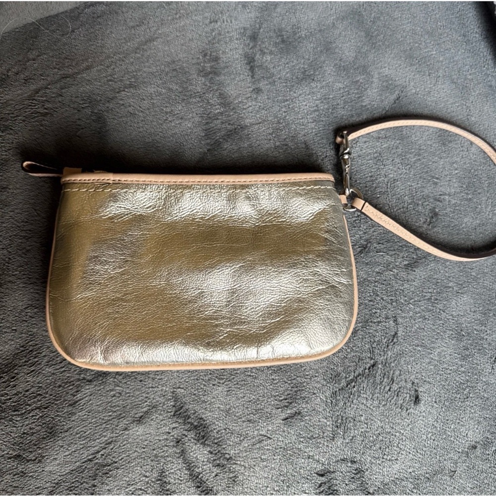 Coach Metro Metallic Champagne Gold Tote & Two Matching Wristlets - Picture 10 of 13